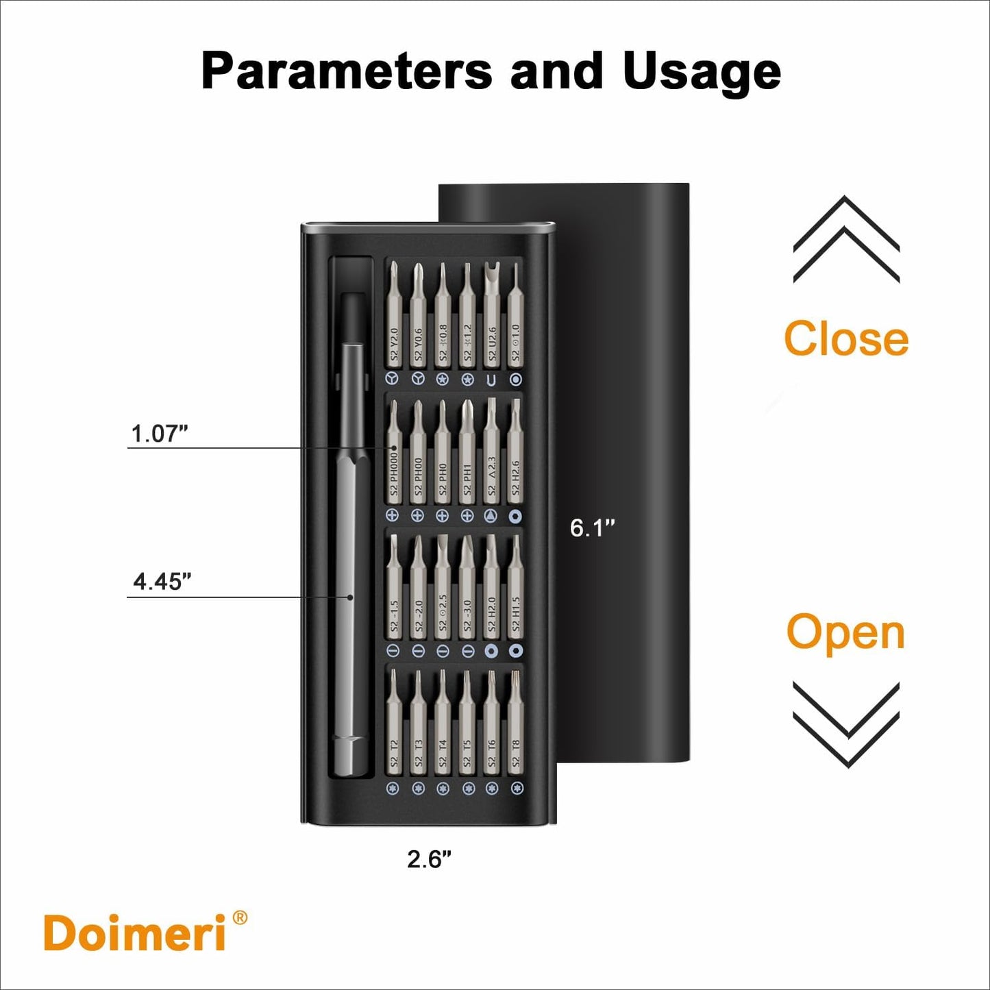 24-In-1 Small Precision Screwdriver Set, Made of Premium S2 Steel, Professional Mini Magnetic Repair Tool Kit by