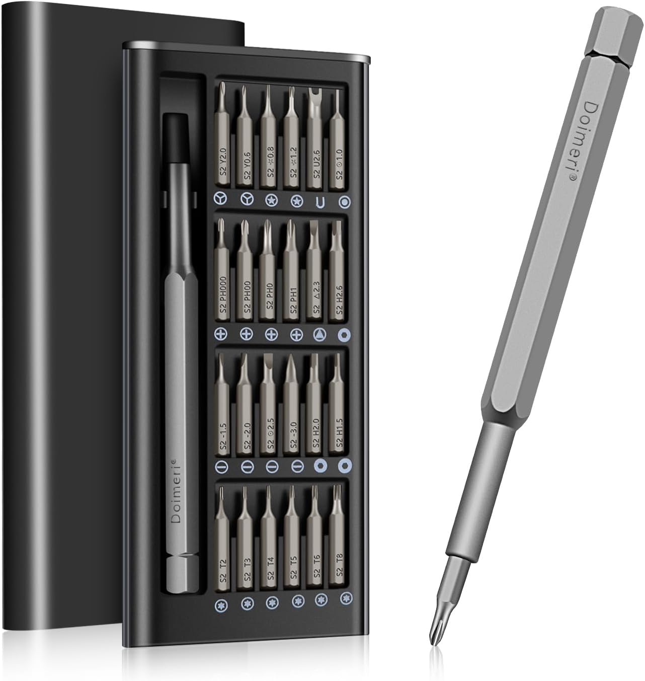 24-In-1 Small Precision Screwdriver Set, Made of Premium S2 Steel, Professional Mini Magnetic Repair Tool Kit by