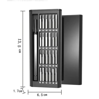 Screwdriver Set, 25 in 1 with 24 Piece Mini Pocket Screwdriver Set, Small Repair Set for Mobile Phone/Pc/Came